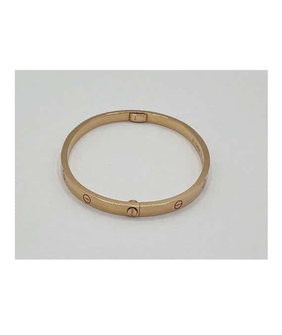 Cartier Love Bracelet Small Model In 18k Pink Gold Pink Gold Very good - Back View