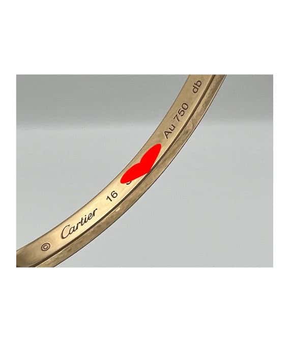Cartier Love Bracelet Small Model In 18k Pink Gold Pink Gold Very good - Model View