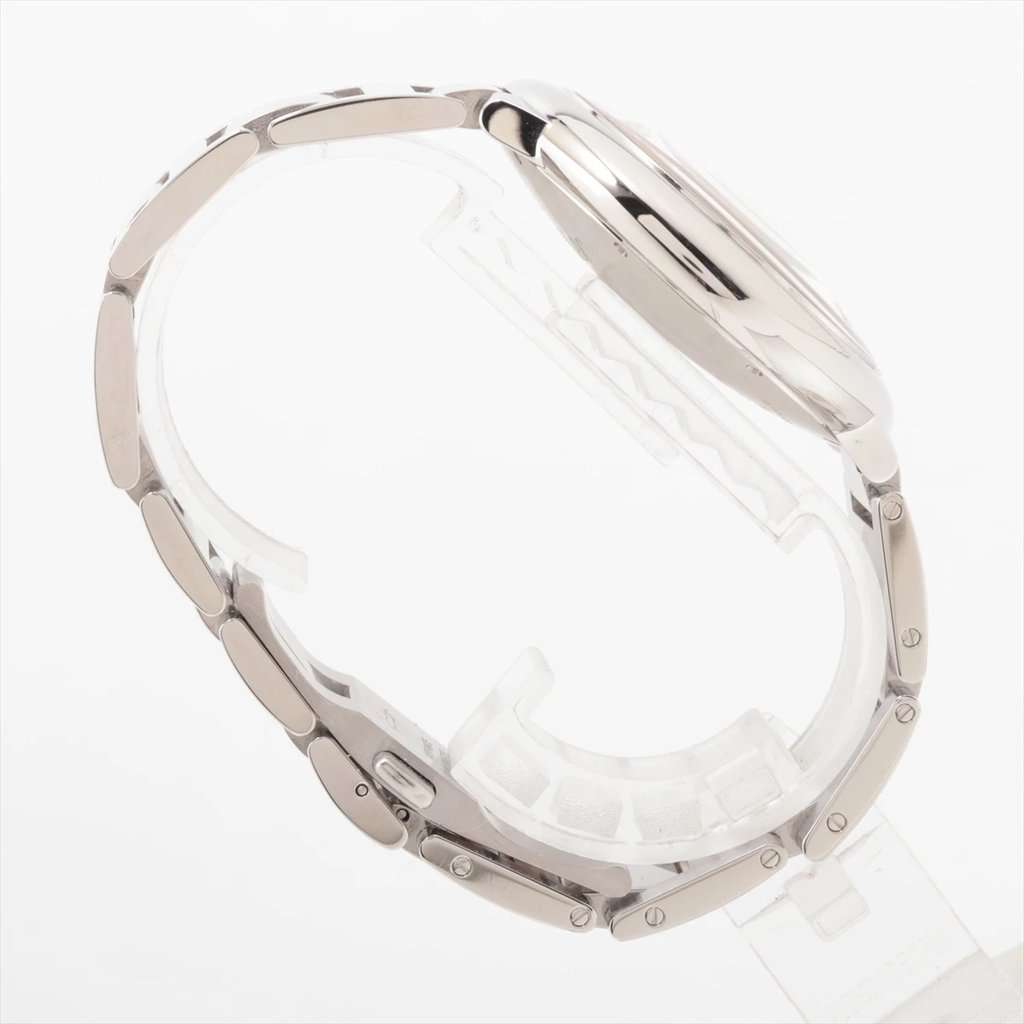 Cartier Silver Stainless Steel Ballon Bleu 3001 Men's Wristwatch 42 mm Silver Good - Inside View