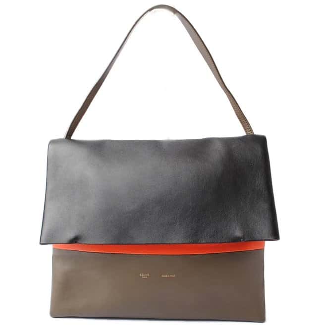 Celine Tri Color Leather All Soft Bag MultiColor Leather Very good - Front View