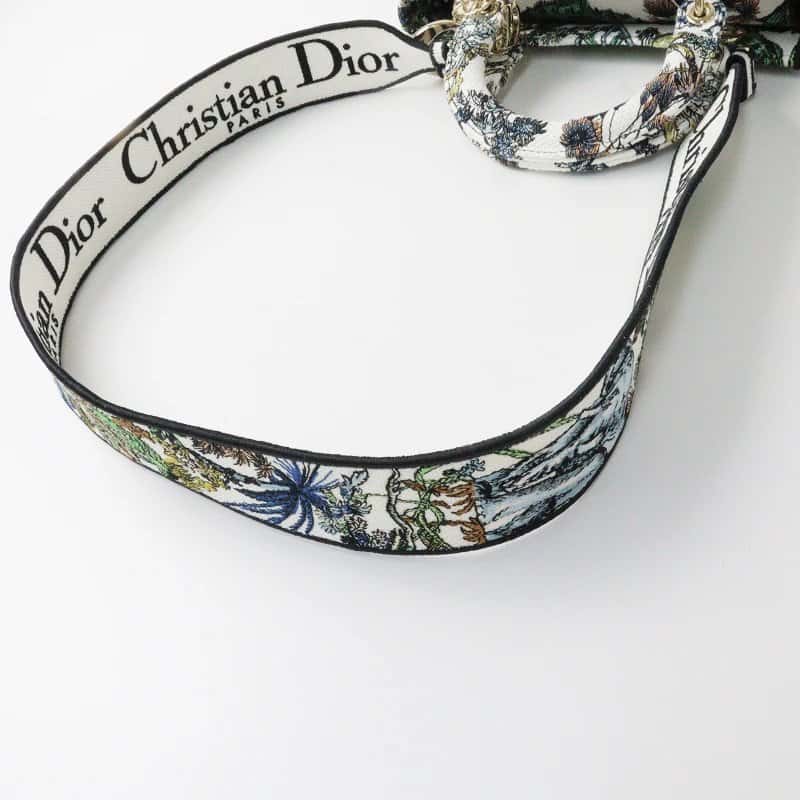 Dior Multicolor Étoile de Voyage Embroidery Lady D-Lite Medium Bag MultiColor Very good - Inside View