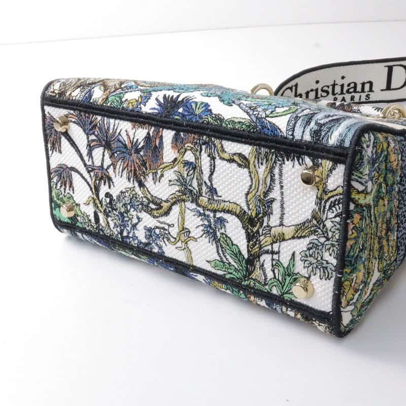 Dior Multicolor Étoile de Voyage Embroidery Lady D-Lite Medium Bag MultiColor Very good - Model View