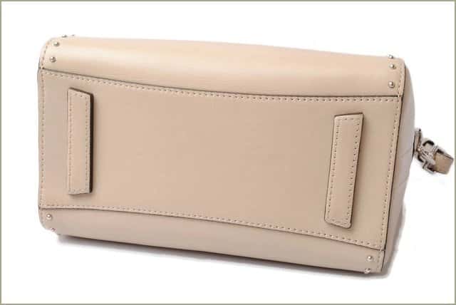 Givenchy Calfskin Mini Studded Antigona Beige Buff Shoulder Bag Beige Leather Very good - Box View