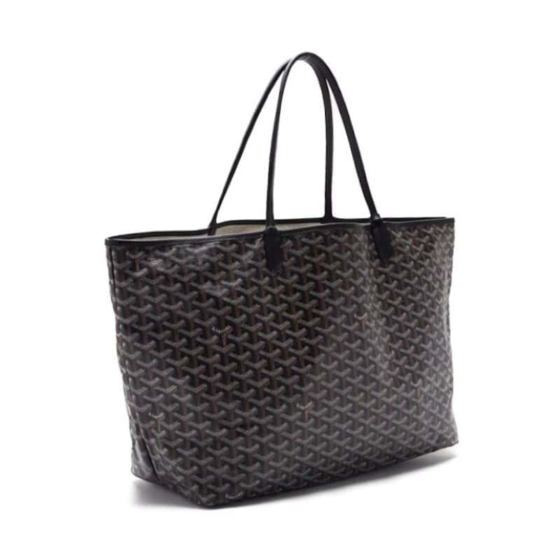 Goyard Black Goyardine Coated Canvas and Leather Mr./Ms. GM Tote Bag Black Leather Very good - Model View