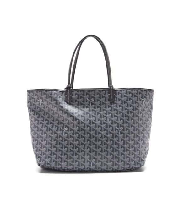 Goyard Gray Goyardine Coated Canvas and Leather Mr./Ms. PM Tote Bag Grey Leather Very good - Front View