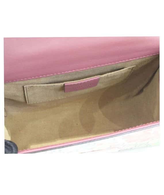 Gucci Multicolor GG Supreme Canvas Small Lock Shoulder Bag MultiColor Leather Very good - Model View