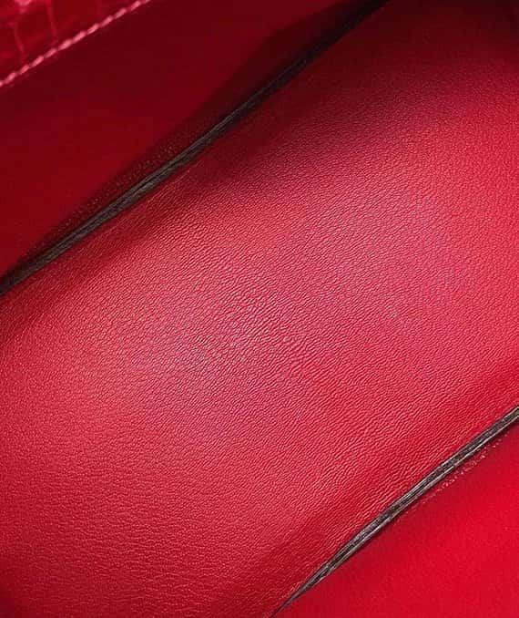 Hermès 2004 Porosus Crocodile Leather Birkin Handbag size 30 in Blaze with Palladium Hardware MultiColor Leather Very good - Model View