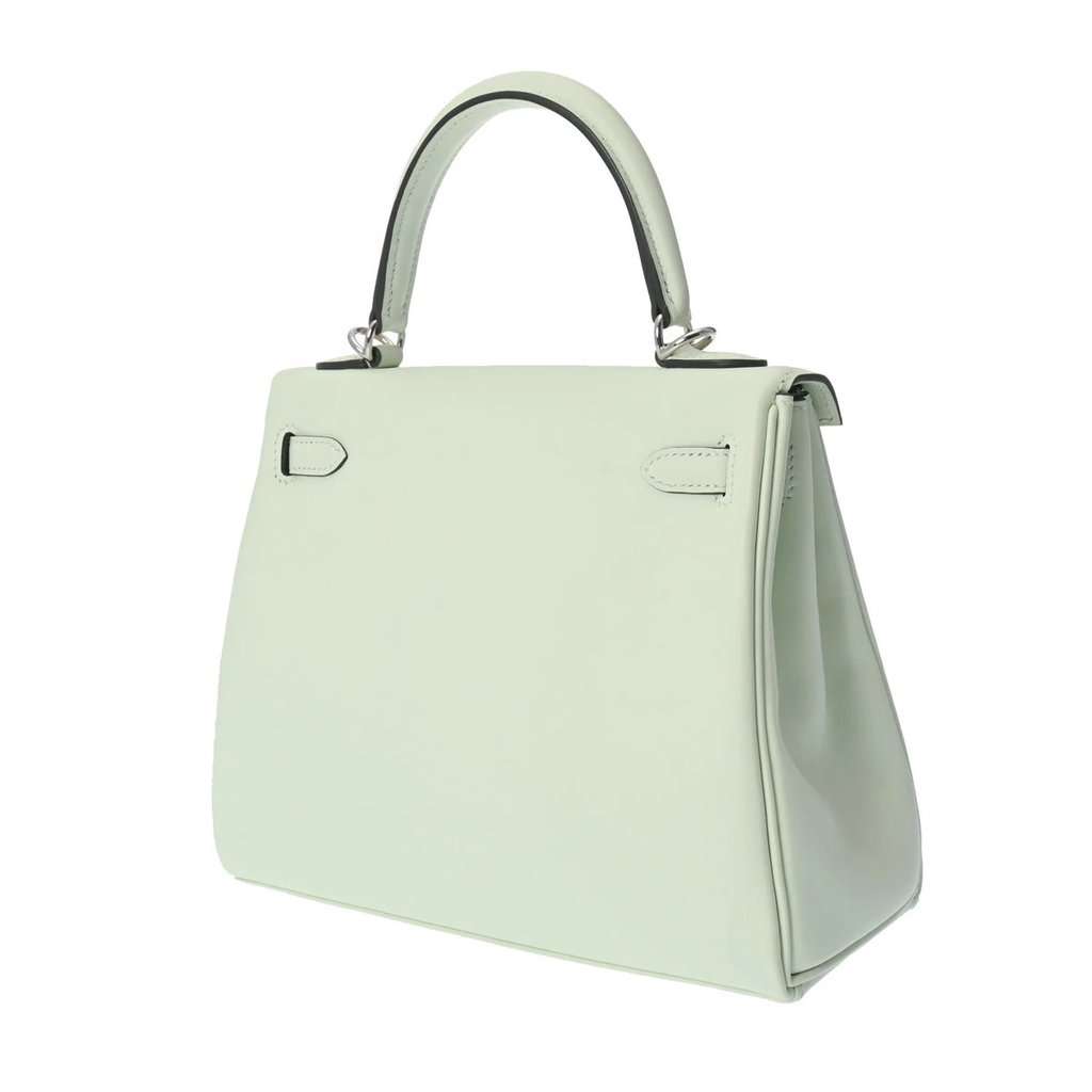Hermès 2022 (Stamp U) Size 25 Swift leather Kelly Veil Fizz in Color with Palladium Hardware MultiColor Leather Very good - Back View