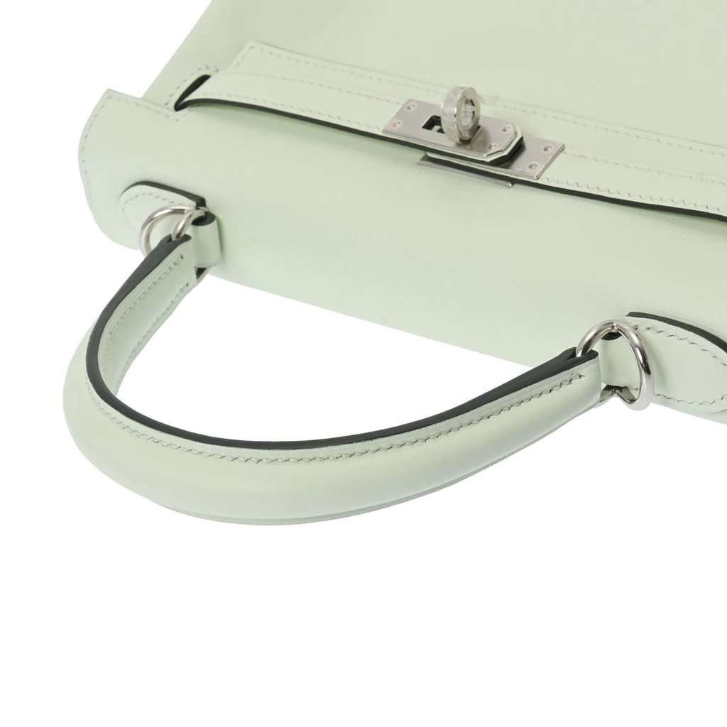 Hermès 2022 (Stamp U) Size 25 Swift leather Kelly Veil Fizz in Color with Palladium Hardware MultiColor Leather Very good - Inside View