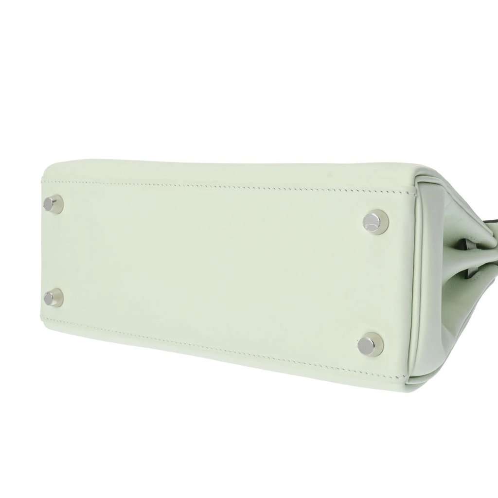 Hermès 2022 (Stamp U) Size 25 Swift leather Kelly Veil Fizz in Color with Palladium Hardware MultiColor Leather Very good - Model View