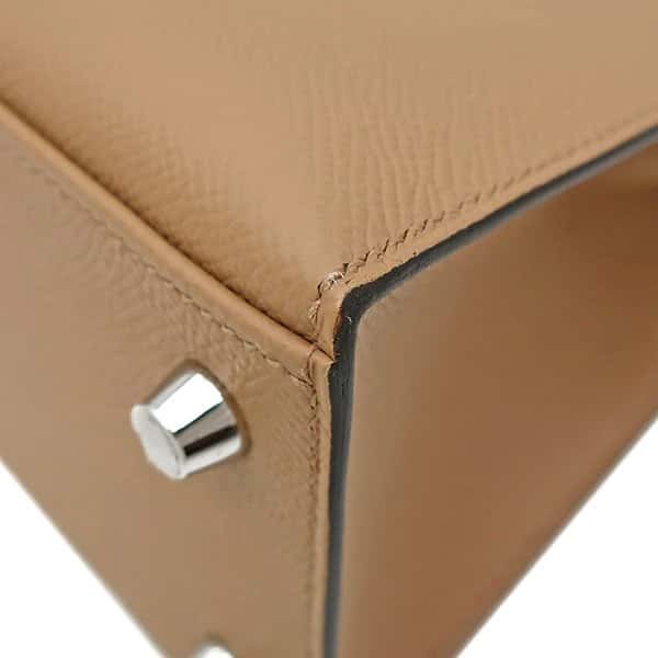 Hermès 2022 (Stamp U) Tricolor Chai/Mauve Sylvestre /Lime Kelly in Epsom Leather with Palladium Hardware MultiColor Leather Very good - Model View