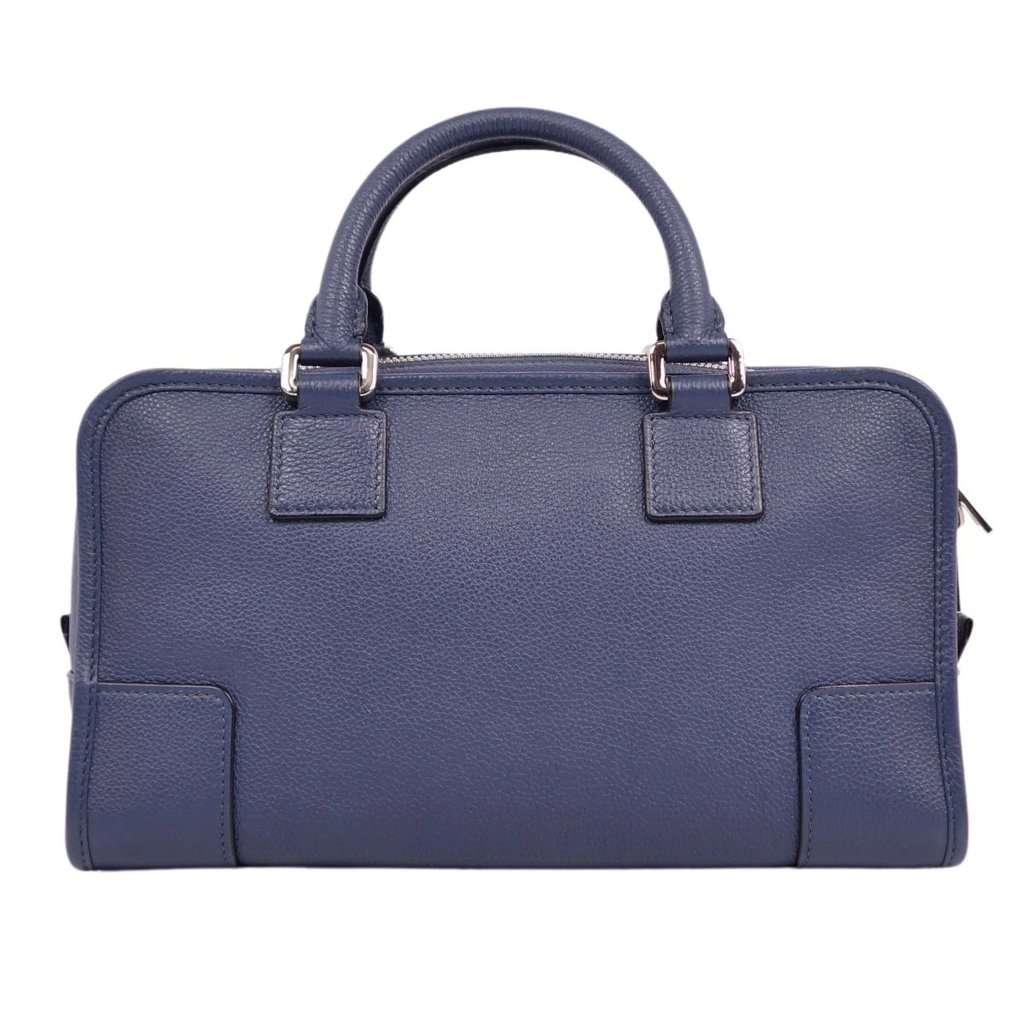 Loewe Navy Blue Anagram Leather Amazona 28 Bag Blue Leather Very good - Inside View