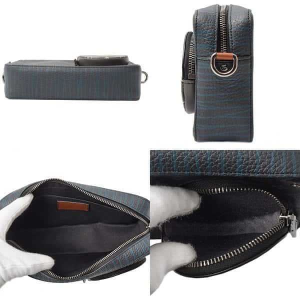 Louis Vuitton Black Monogram Eclipse Volga on Strap Shoulder Bag Black Leather Good - Inside View