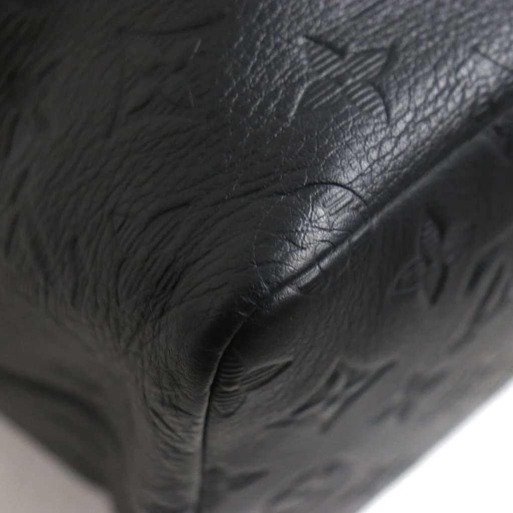 Louis Vuitton Black Monogram Helmet Drawstring Bag Black Leather Very good - Model View