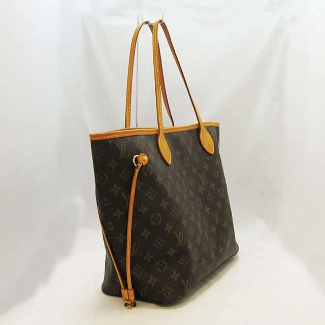 Louis Vuitton Brown Monogram Neverfull MM Tote Bag Brown Leather Very good - Inside View