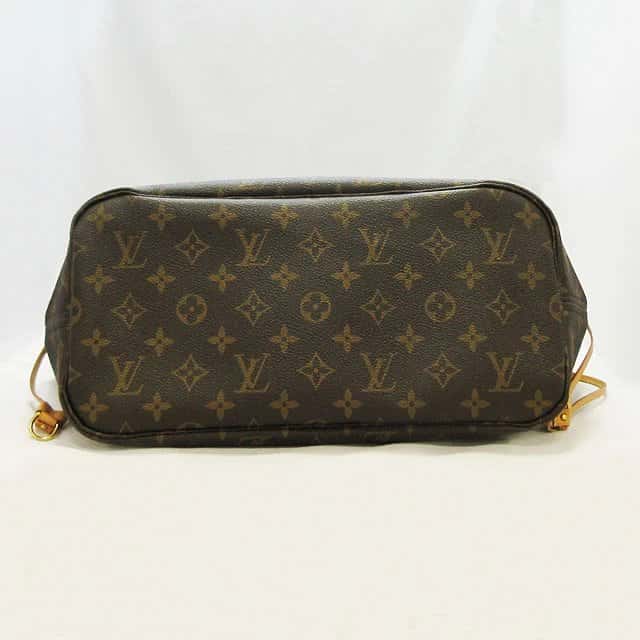 Louis Vuitton Brown Monogram Neverfull MM Tote Bag Brown Leather Very good - Box View