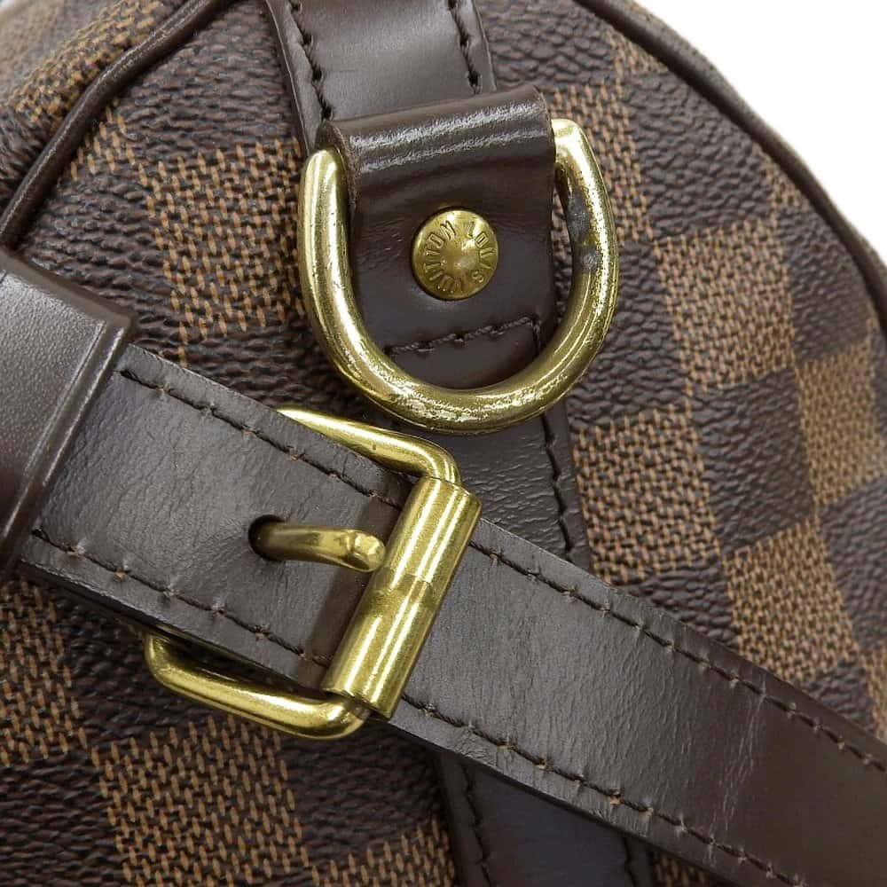 Louis Vuitton Speedy 25 Bandouliere Damier Ebene Bag MultiColor Canvas Very good - Box View