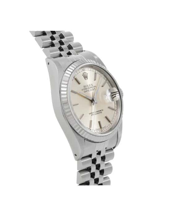 Rolex 1990 Datejust 16234 L Automatic Stainless Steel White Gold Jubilee Bracelet Men's Watch White Stainless steel Very good - Inside View