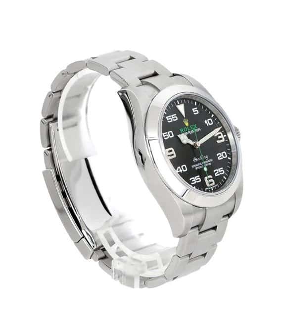 Rolex Air King 40mm Black Dial Stainless Steel Automatic Men's Watch Black Very good - Back View