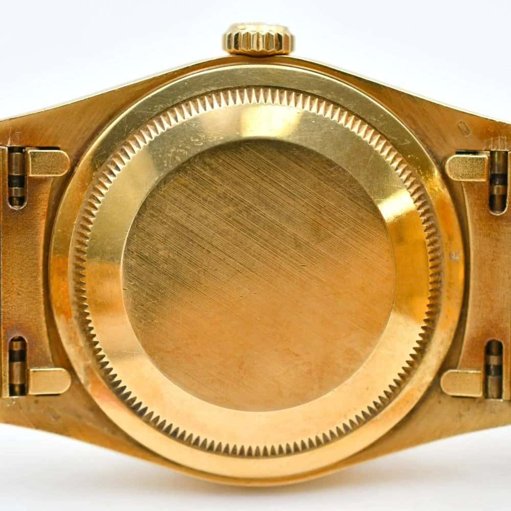 Rolex Champagne 18k Yellow Gold Day-Date 18038 Automatic Men's Wristwatch Beige Good - Box View