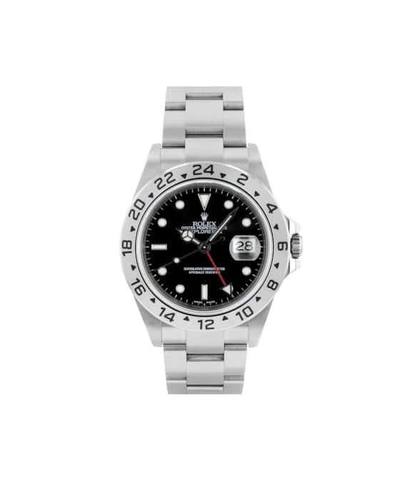 Rolex Explorer 2 16570 40mm Black Dial Stainless Steel Automatic Men's Watch Black Very good - Front View