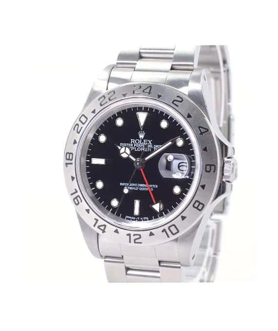 Rolex Explorer 2 16570 40mm Black Dial Stainless Steel Automatic Men's Watch Black Very good - Back View