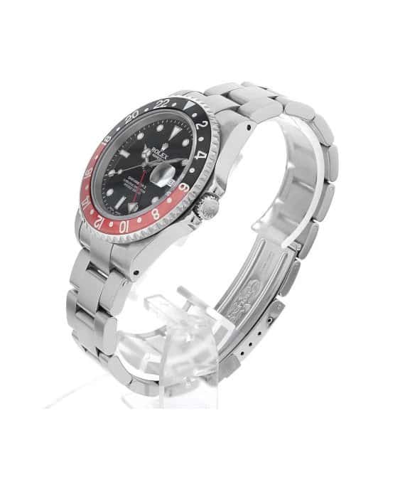 Rolex GMT-Master II 16710 Red Black Bezel 40mm Black Dial Stainless Steel Men's Watch Black Very good - Back View