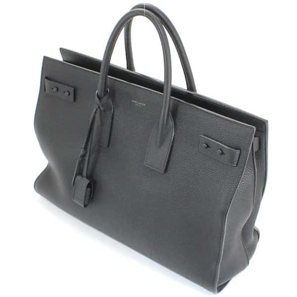 Saint Laurent Black Leather Large Classic Sac De Jour Tote Bag Black Leather Very good - Inside View