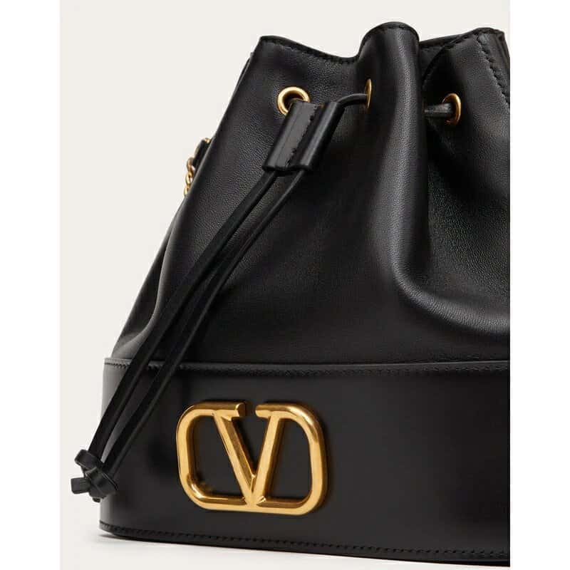 Valentino Garavani V Logo Signature Mini Chain Bucket Bag MultiColor Leather Very good - Box View