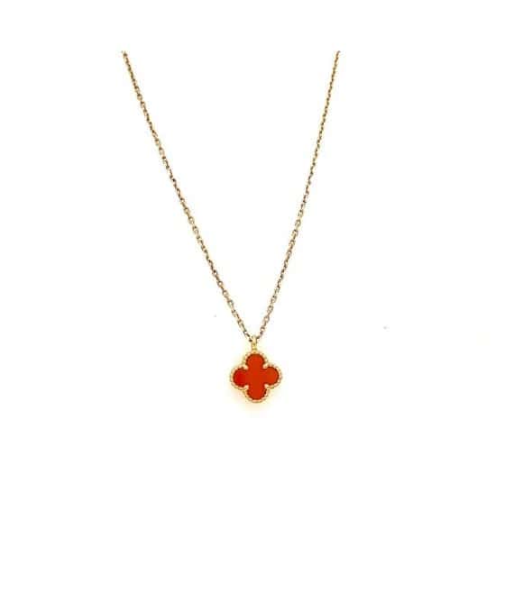 Van Cleef & Arpels Sweet Alhambra Mini Necklace In 18k Yellow Gold Yellow Gold Very good - Back View