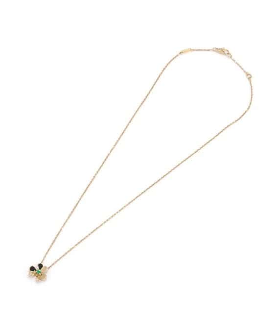 Van Cleef & Arpels Frivol Pendant Mini Necklace In 18k Yellow Gold Yellow Gold Very good - Back View