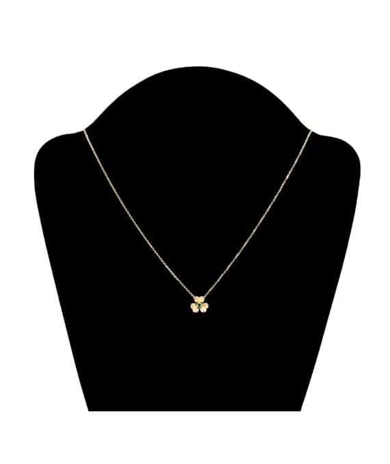 Van Cleef & Arpels Frivol Pendant Mini Necklace In 18k Yellow Gold Yellow Gold Very good - Box View