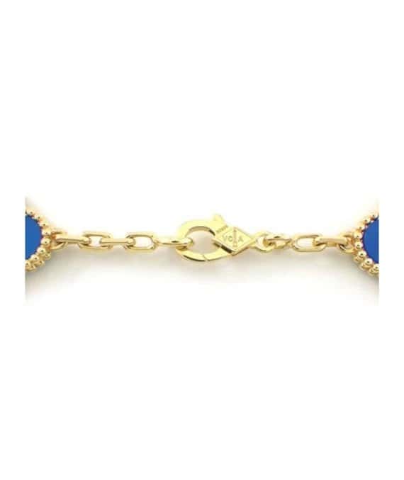 Van Cleef & Arpels Vintage Alhambra 10 Motifs 18k Yellow Gold Necklace Yellow Gold Very good - Back View