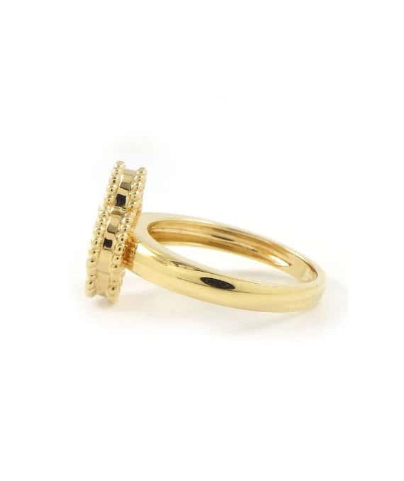 Van Cleef & Arpels Vintage Alhambra 18k Yellow Gold Ring Yellow Gold Very good - Back View