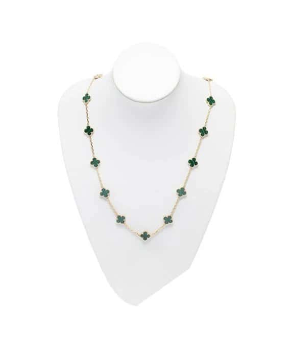 Van Cleef & Arpels Vintage Alhambra Long 20 Motifs Necklace in 18k Yellow Gold Yellow Gold Very good - Back View