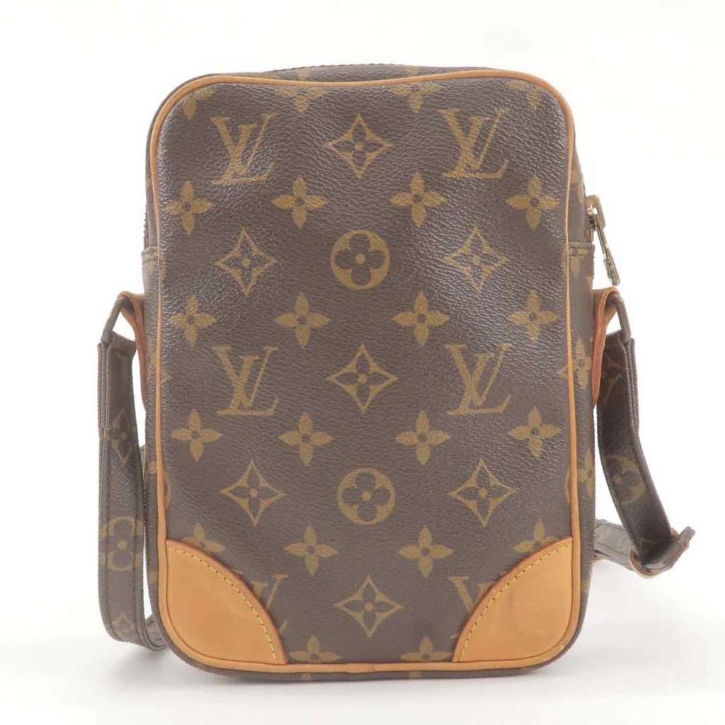 Louis Vuitton Danube Monogram Brown Canvas Leather Fair - Back View