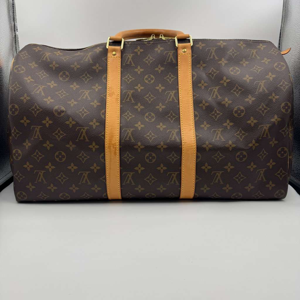 Louis Vuitton keep all 50 vintage Camel Canvas Good - Back View