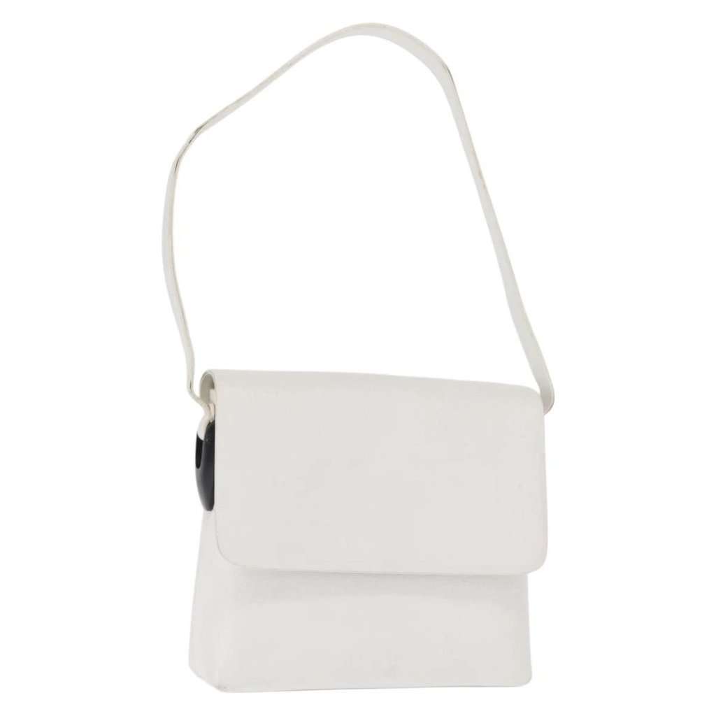 Gucci Shoulder Bag White Leather Good - Front View