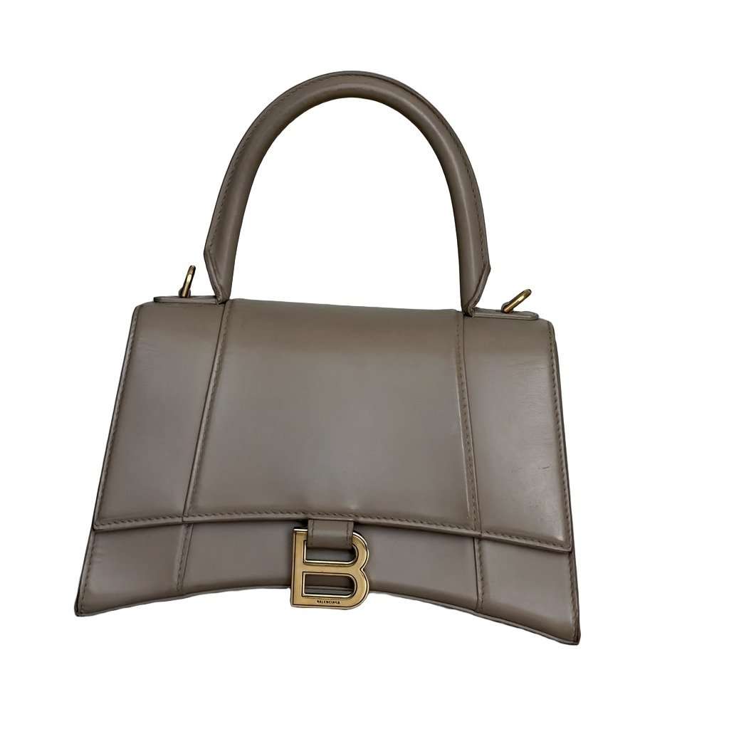Balenciaga Hourglass Small Beige Leather Very good condition - Front View
