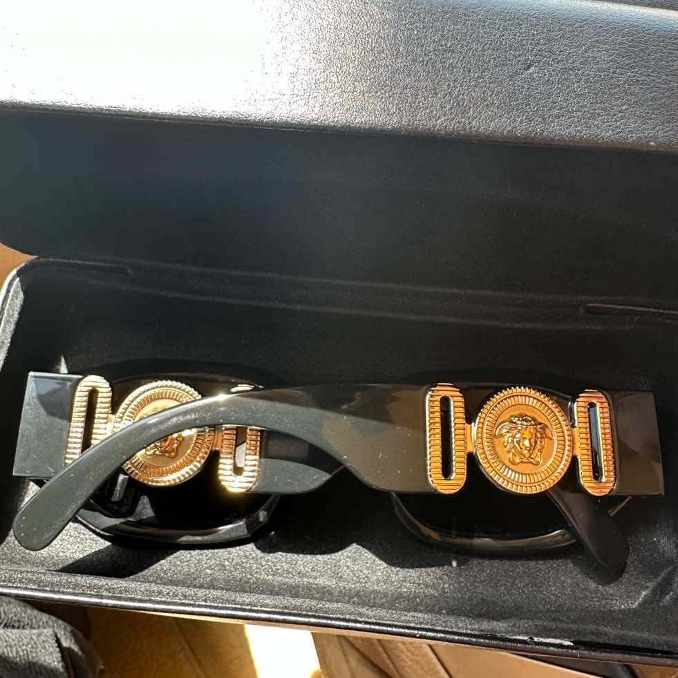 Versace Hexad Signature Sunglasses Black Acetate Very good - Back View