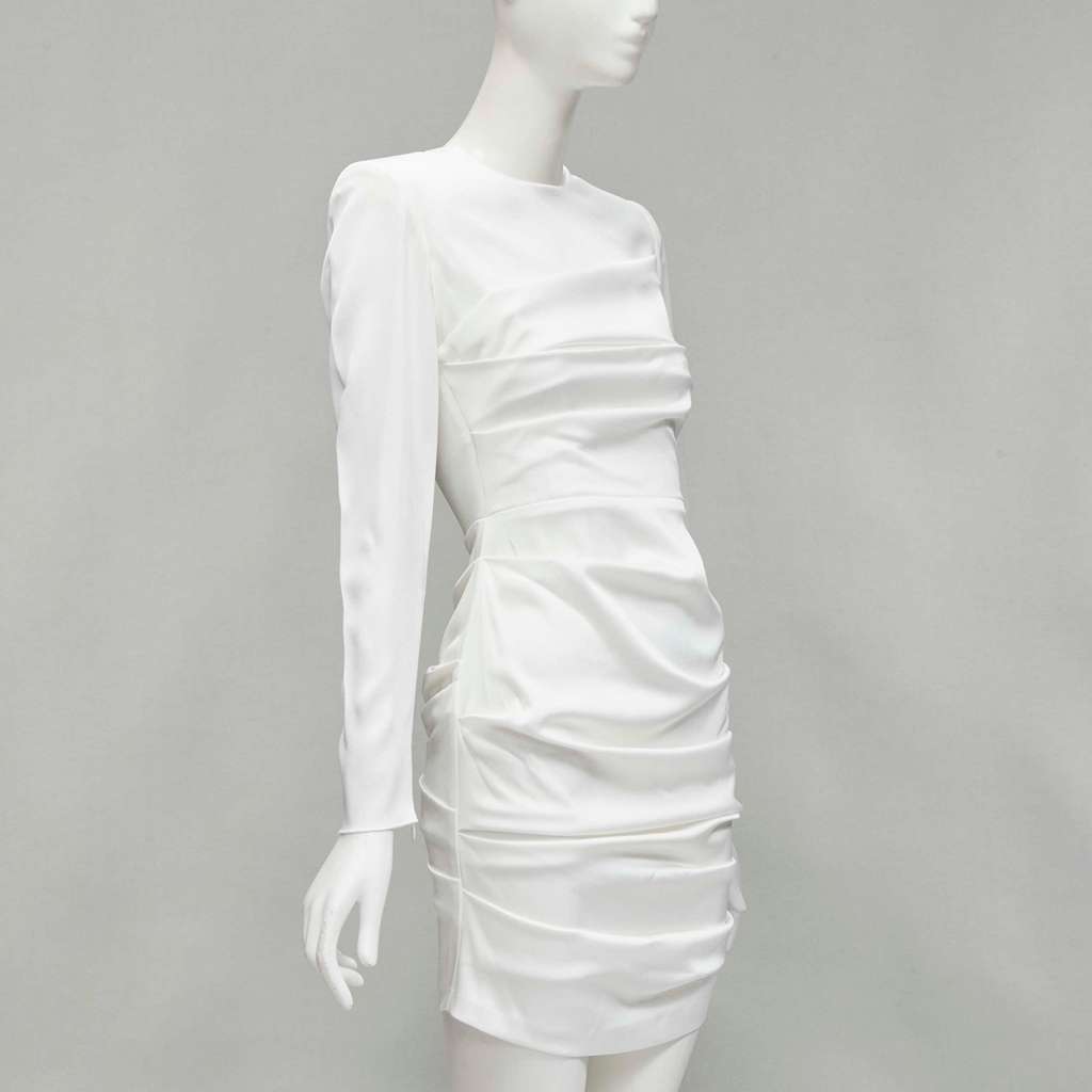 Alex Perry White Satin Cocktail Dress White Never worn - Inside View