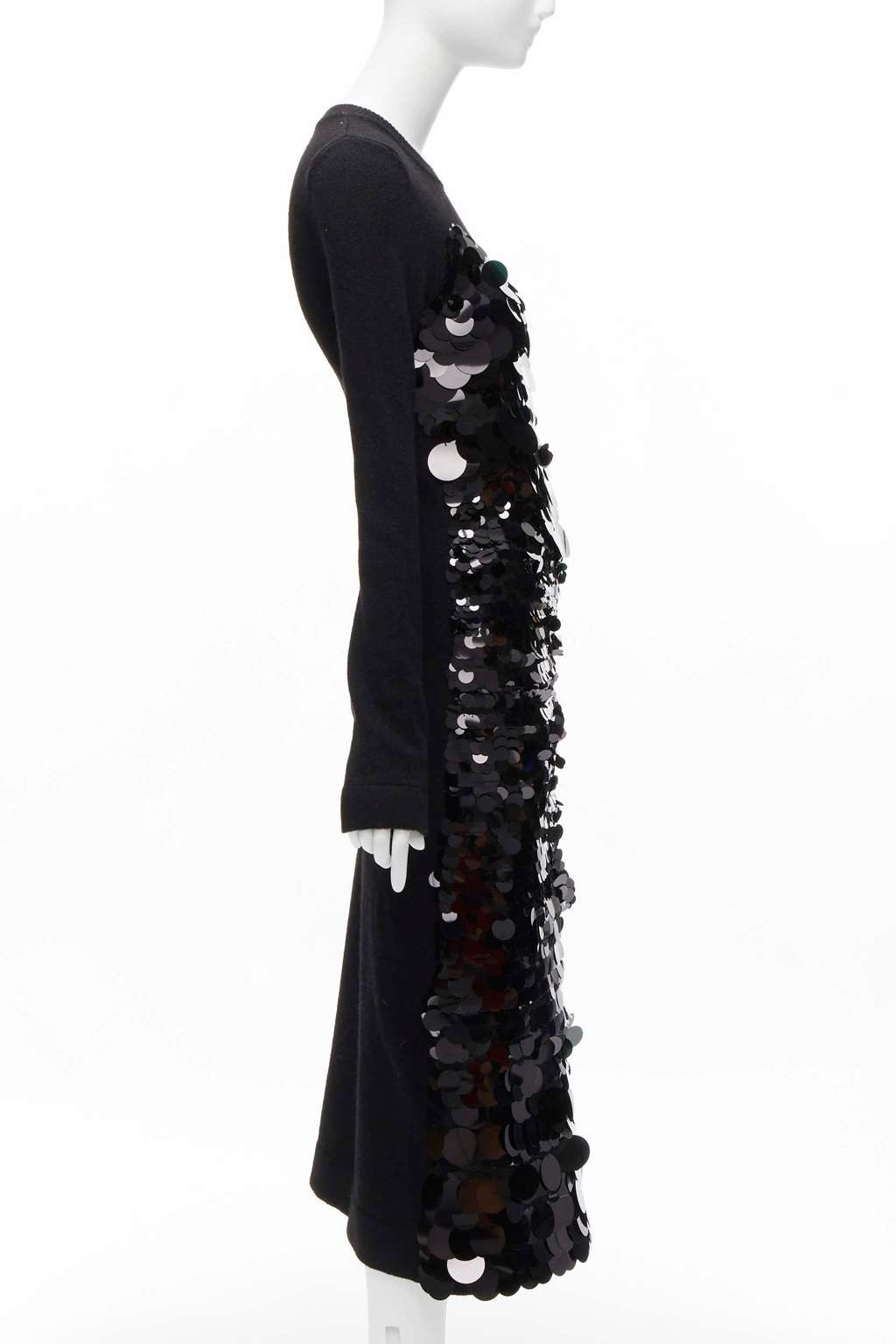 Altuzarra Gradient Cocktail Dress Black Wool Very good - Model View