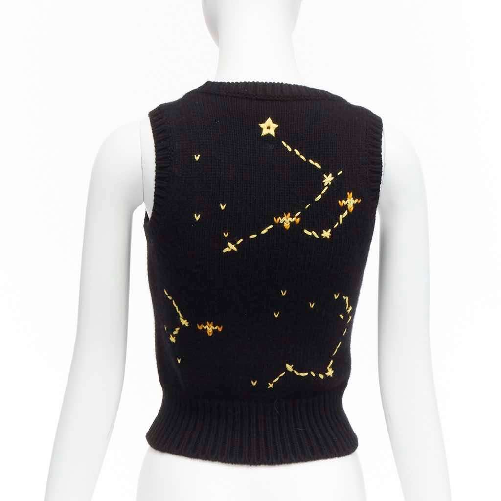 Christian Dior Zodiac Vest Black Wool Never worn - Box View