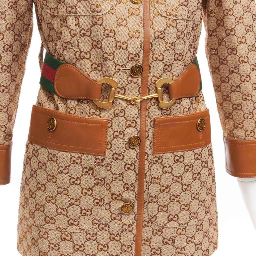 Gucci Aria Brown Cotton Very good - Back View