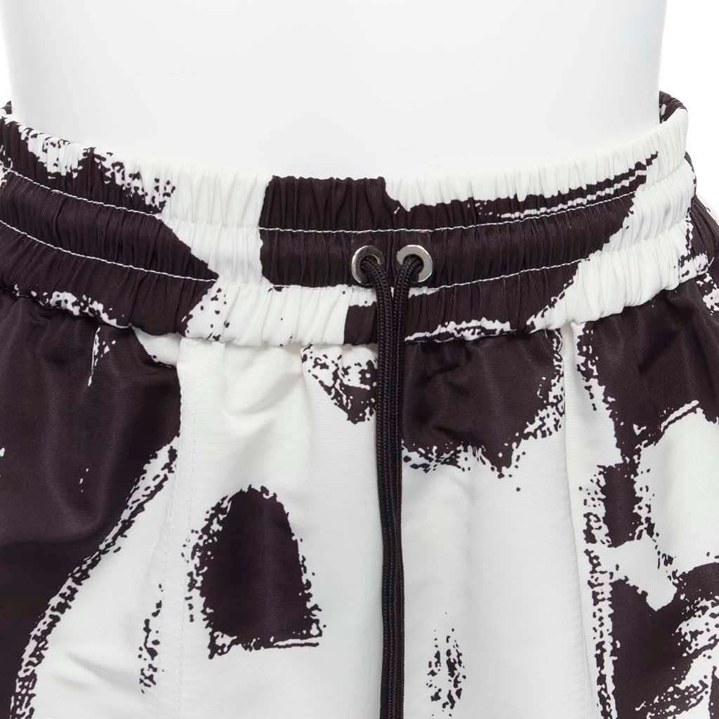 Alexander McQueen Graffiti Flared Shorts Black Very good - Back View