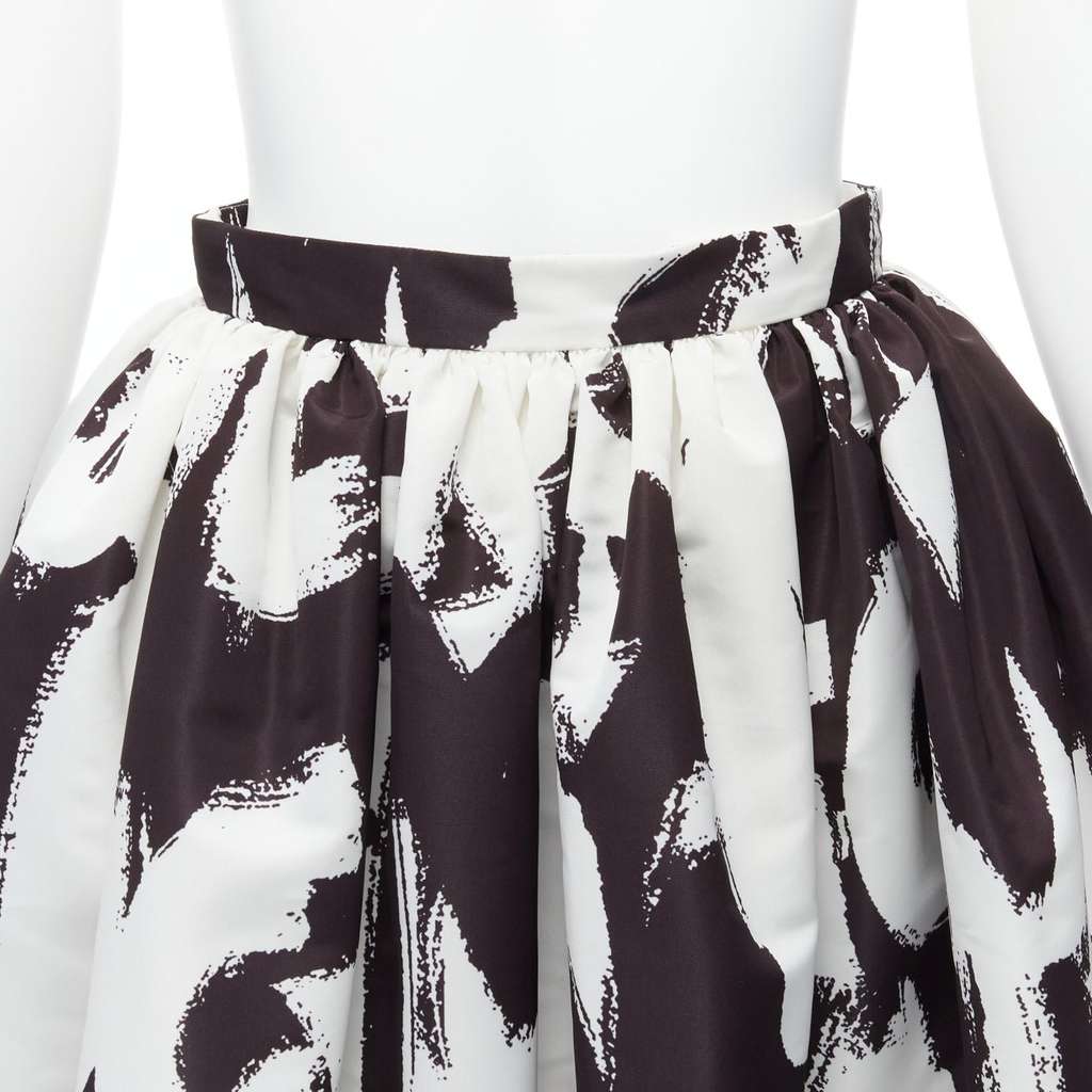 Alexander McQueen Graffiti Flared Skirt Black Polyester Never worn - Back View
