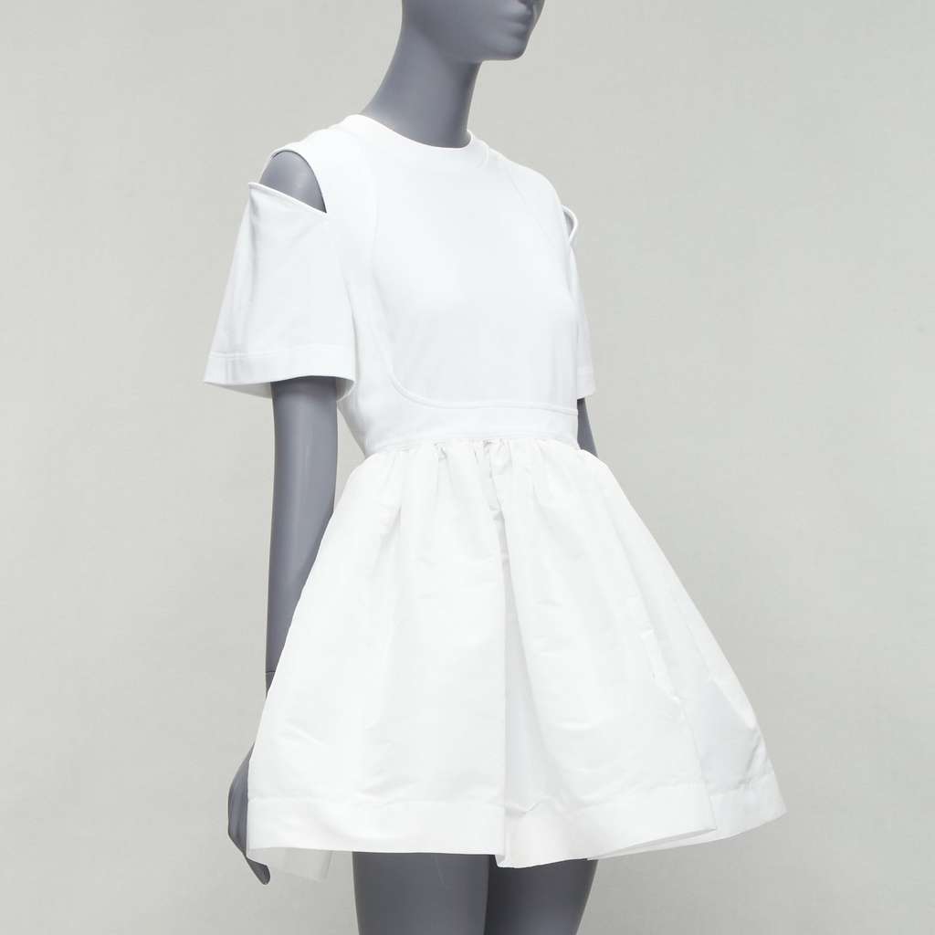Alexander McQueen Cut Out Dress White Cotton Never worn - Inside View