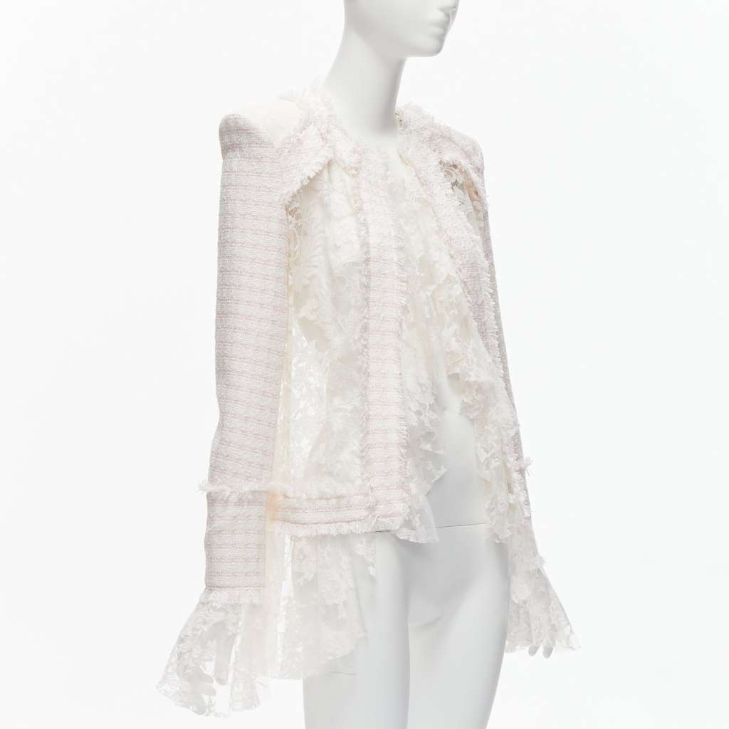 Balmain Spencer White Polyester Never worn - Inside View