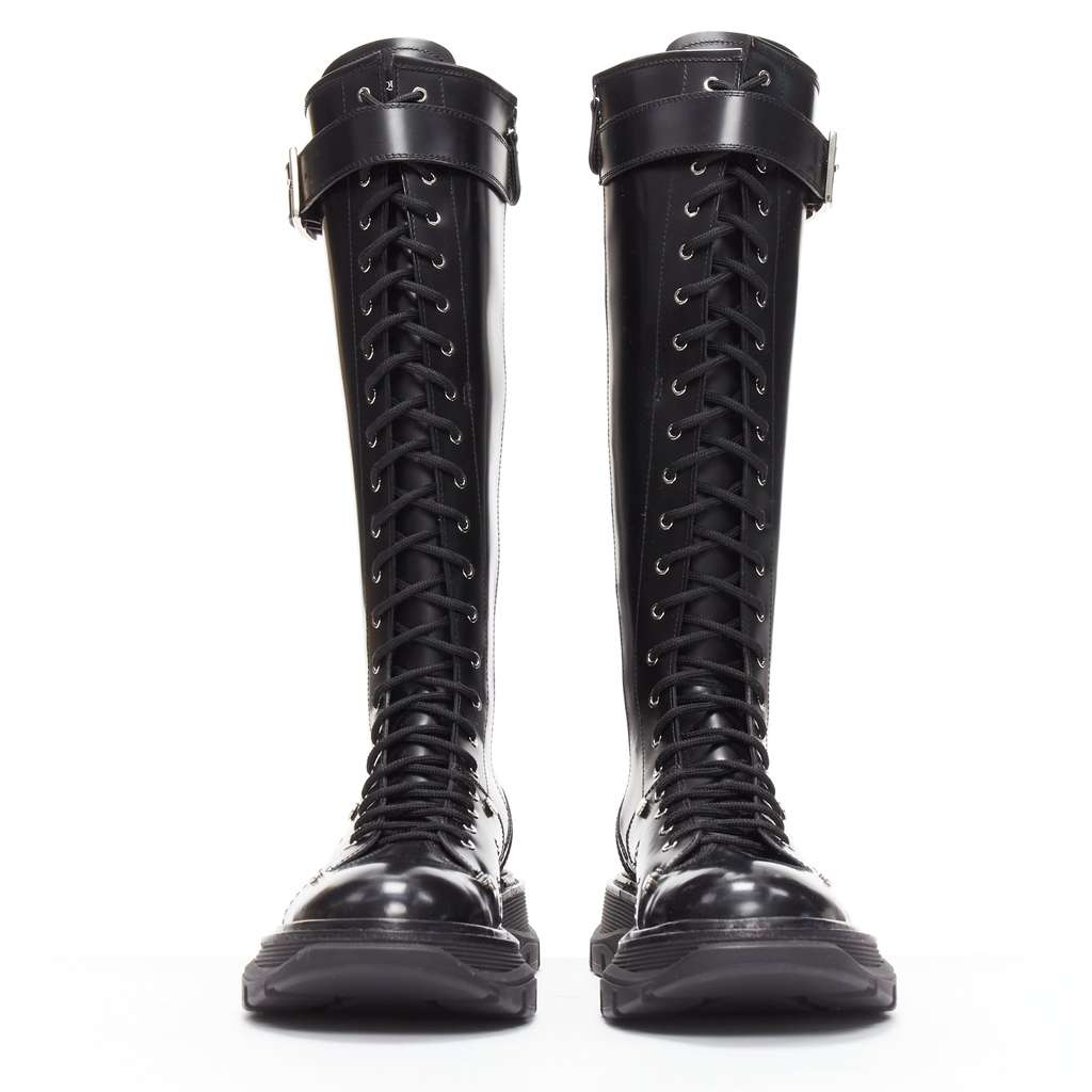 Alexander McQueen Tread Black Leather Very good - Inside View