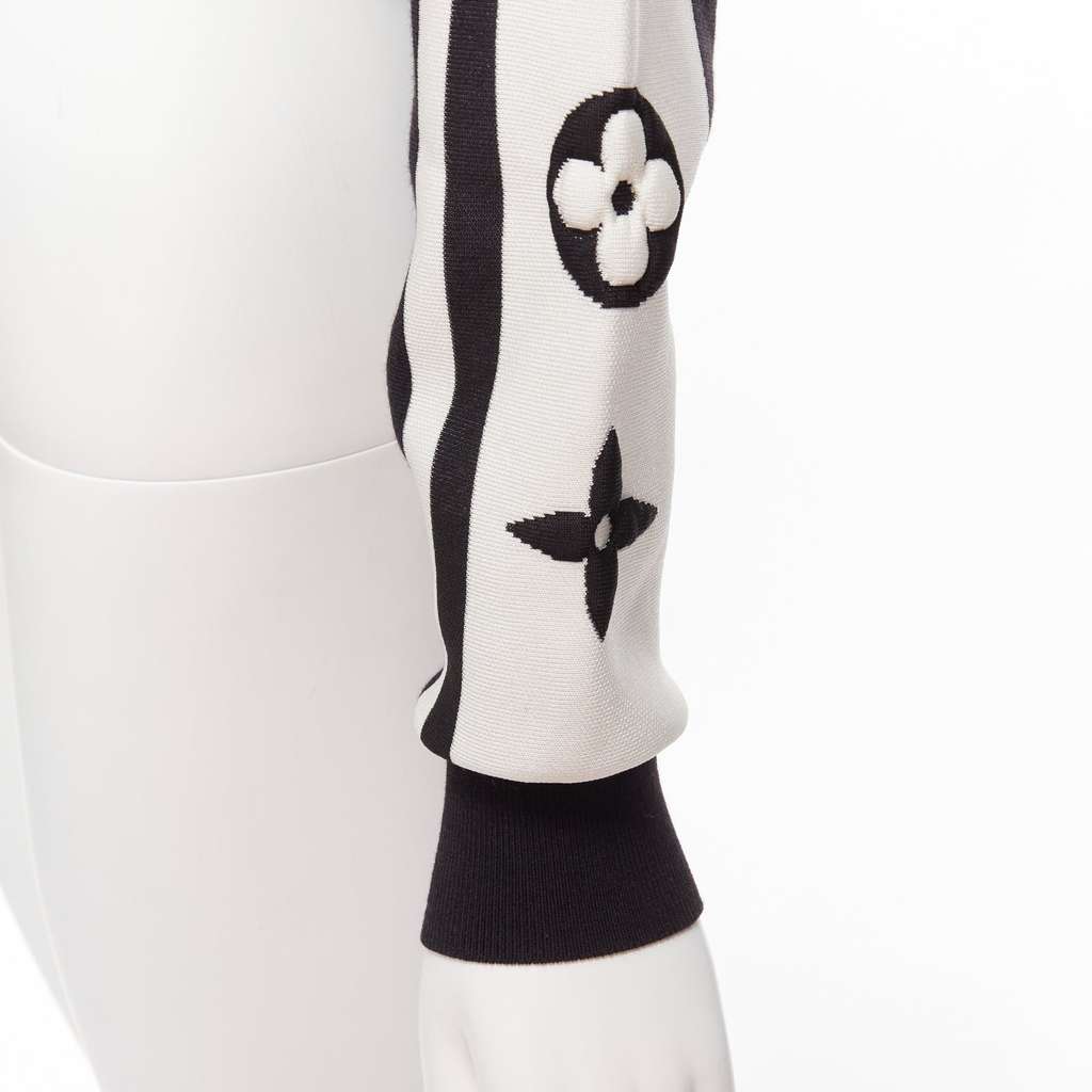 Louis Vuitton Floral Cropped Sweater Black Polyamide Never worn, with tag - Back View